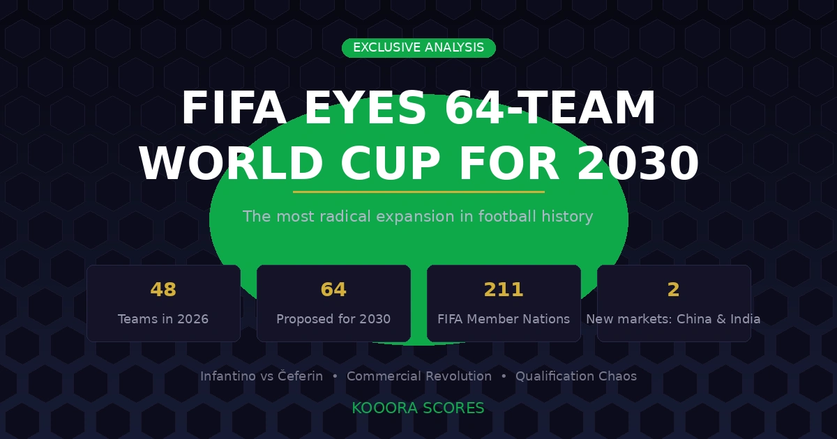 FIFA 64-Team World Cup 2030 Expansion Proposal - Premium Analysis